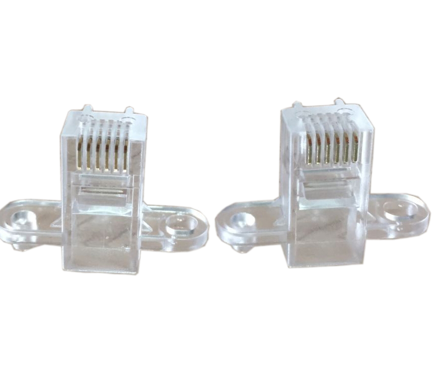 RJ11/RJ45網(wǎng)絡水晶頭6P6C 雙卡位